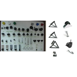 Zawiasy, Kółka, mechanizmy metalowe